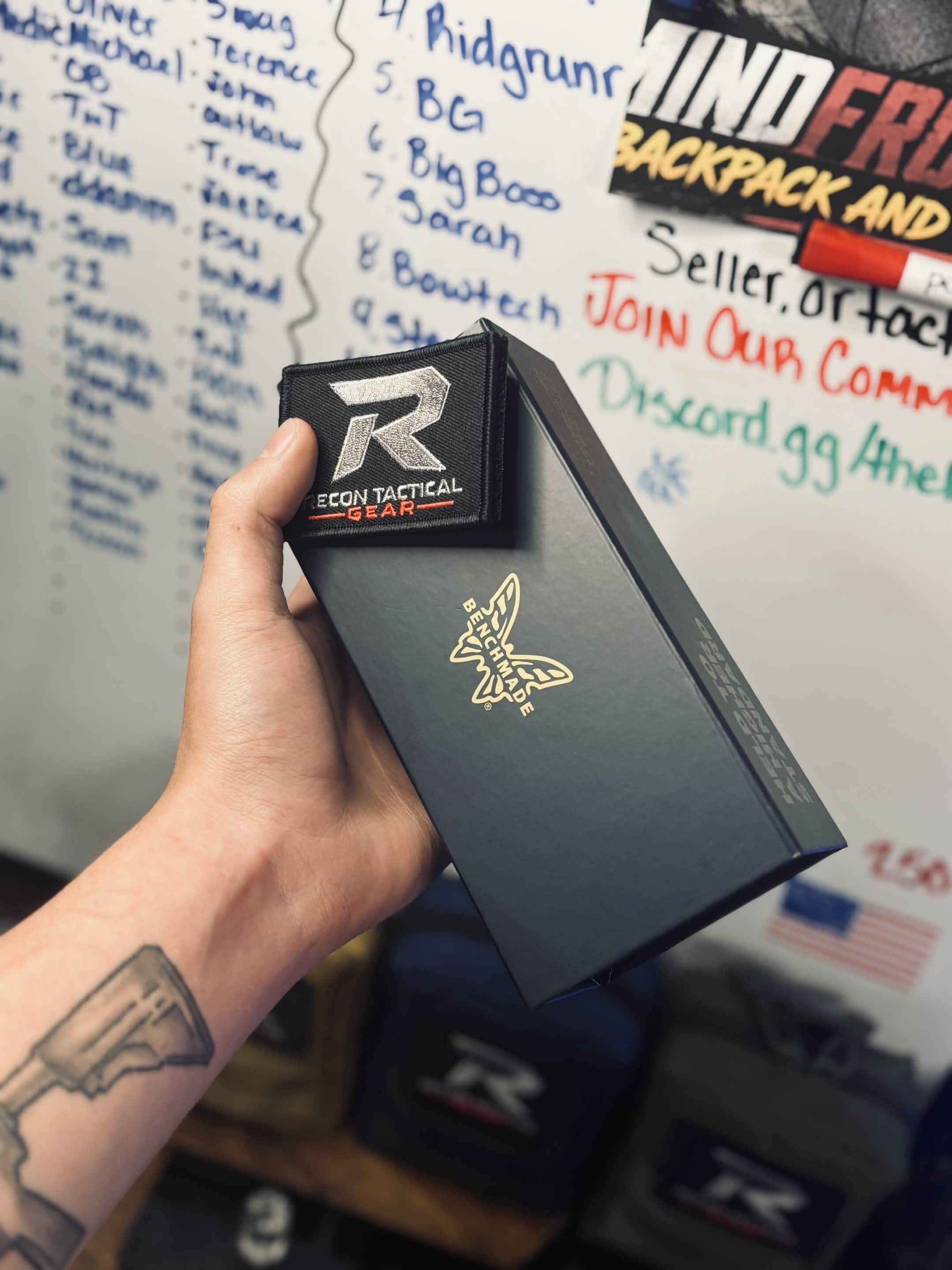 Recon Tactical Gear Whatnot live-commerce setup